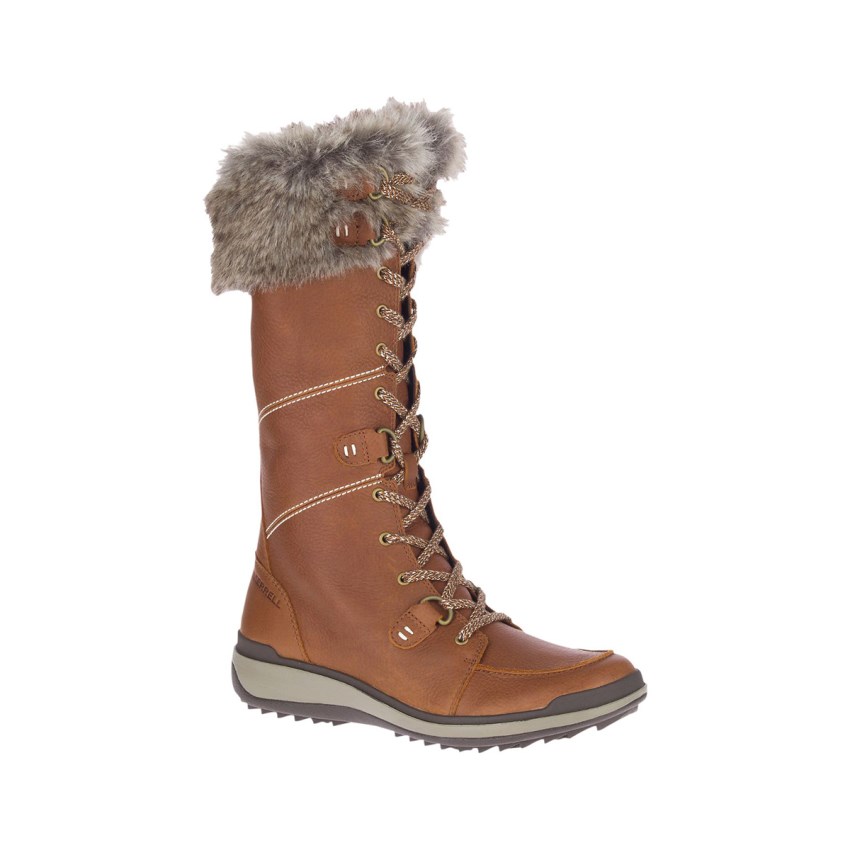 Bottes Merrell Snowcreek Tall Polar Waterproof Marron Femme | D.O.NHIQ